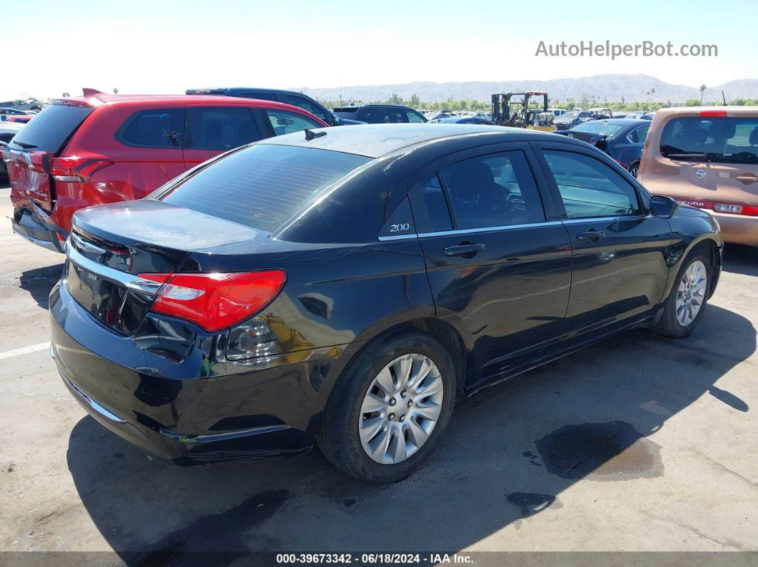 2014 Chrysler 200 Lx Black vin: 1C3CCBAG0EN101372