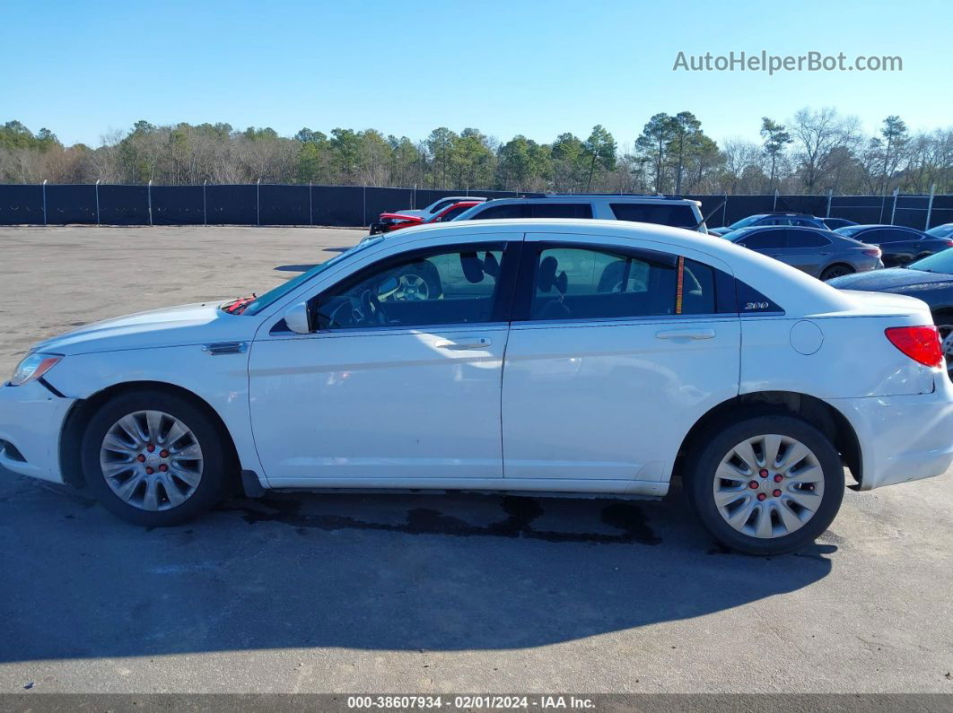 2014 Chrysler 200 Lx White vin: 1C3CCBAG0EN103672