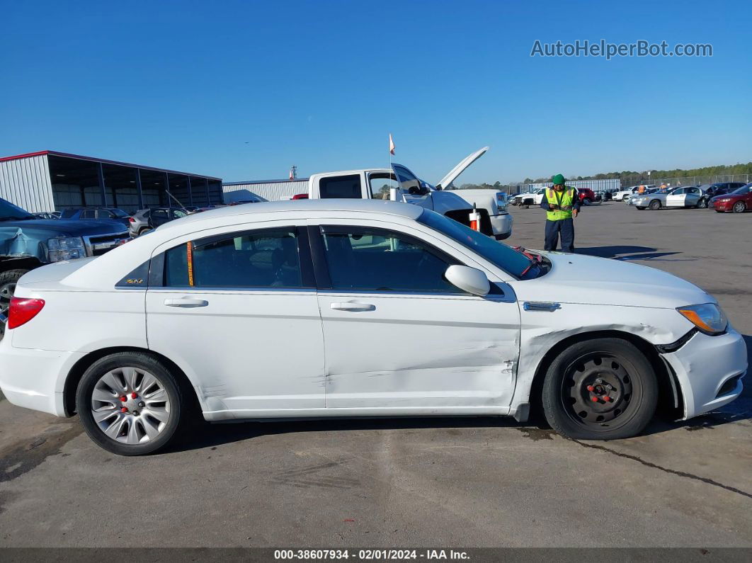 2014 Chrysler 200 Lx White vin: 1C3CCBAG0EN103672