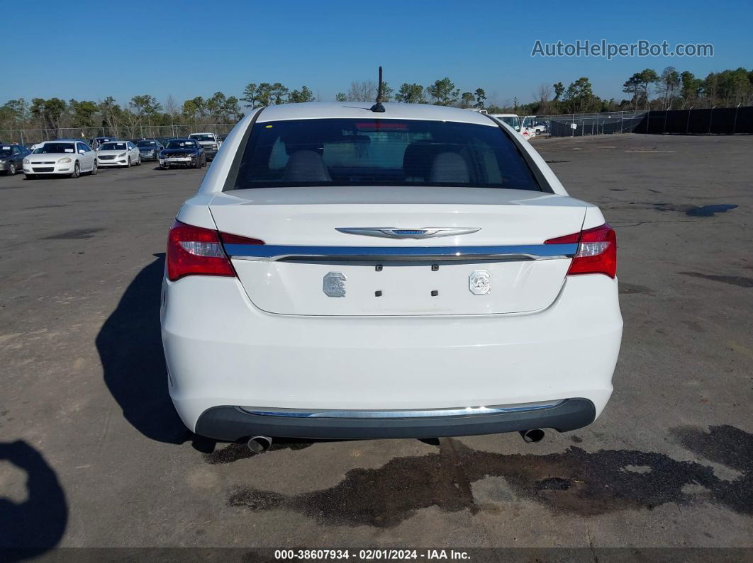 2014 Chrysler 200 Lx White vin: 1C3CCBAG0EN103672