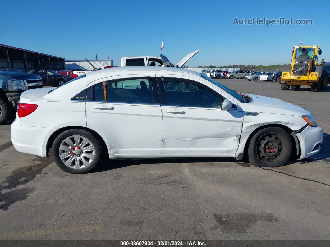 2014 Chrysler 200 Lx White vin: 1C3CCBAG0EN103672