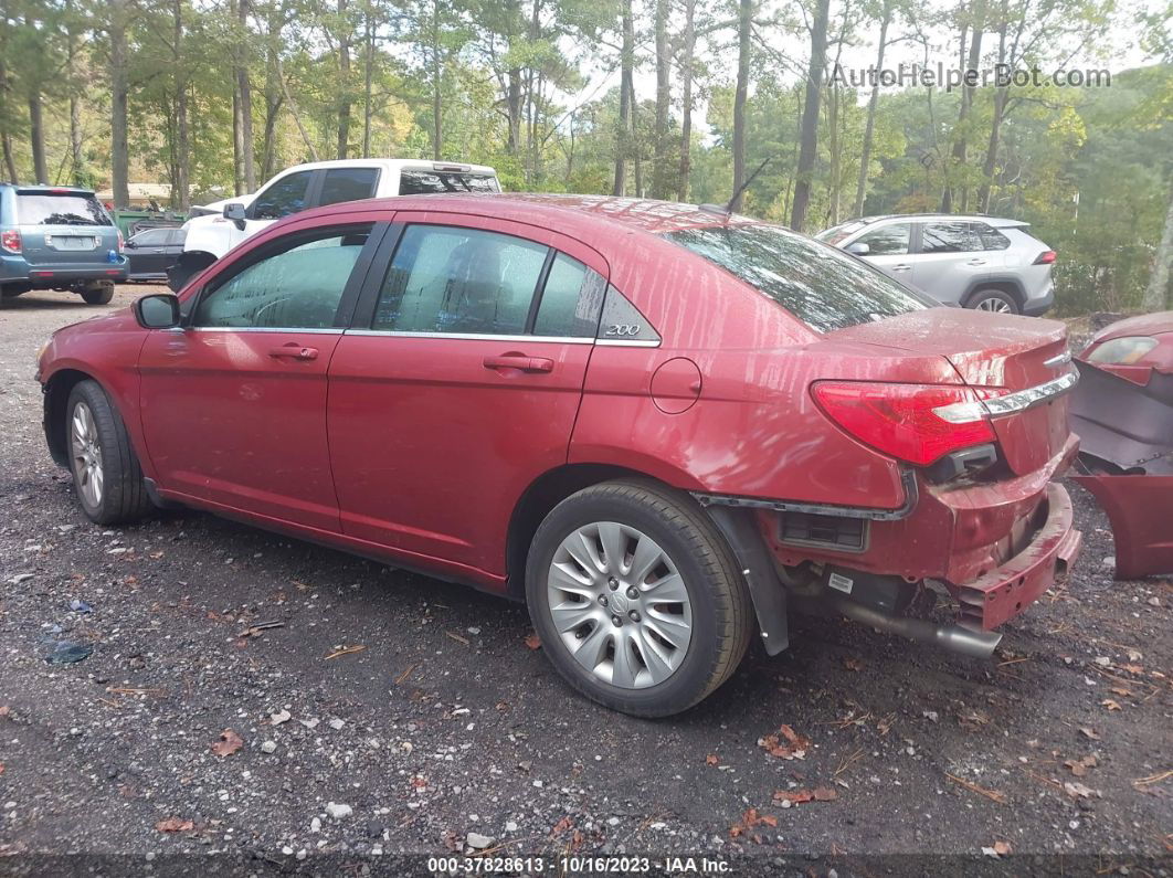 2014 Chrysler 200 Lx Красный vin: 1C3CCBAG0EN164147