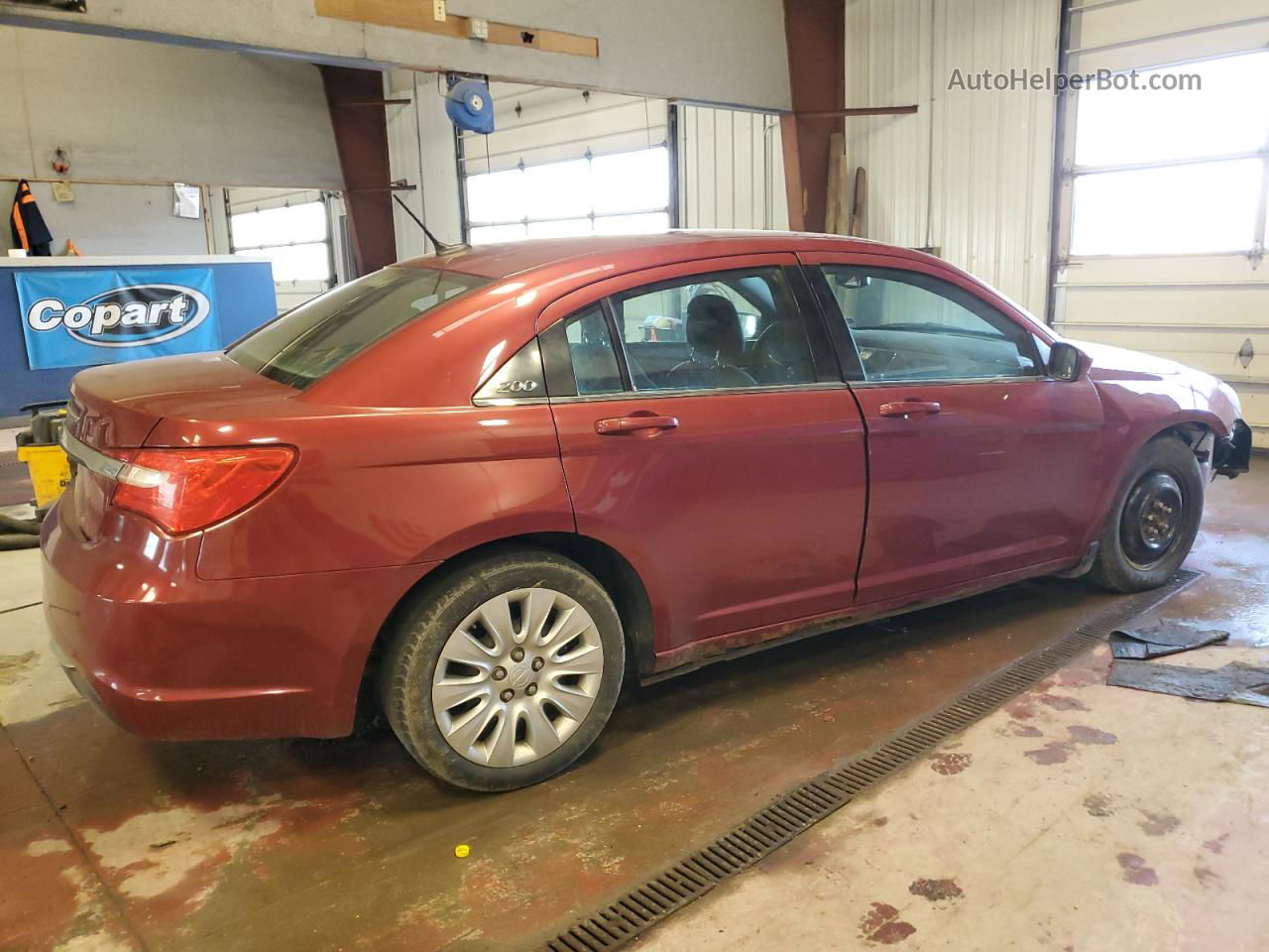 2014 Chrysler 200 Lx Burgundy vin: 1C3CCBAG0EN190912