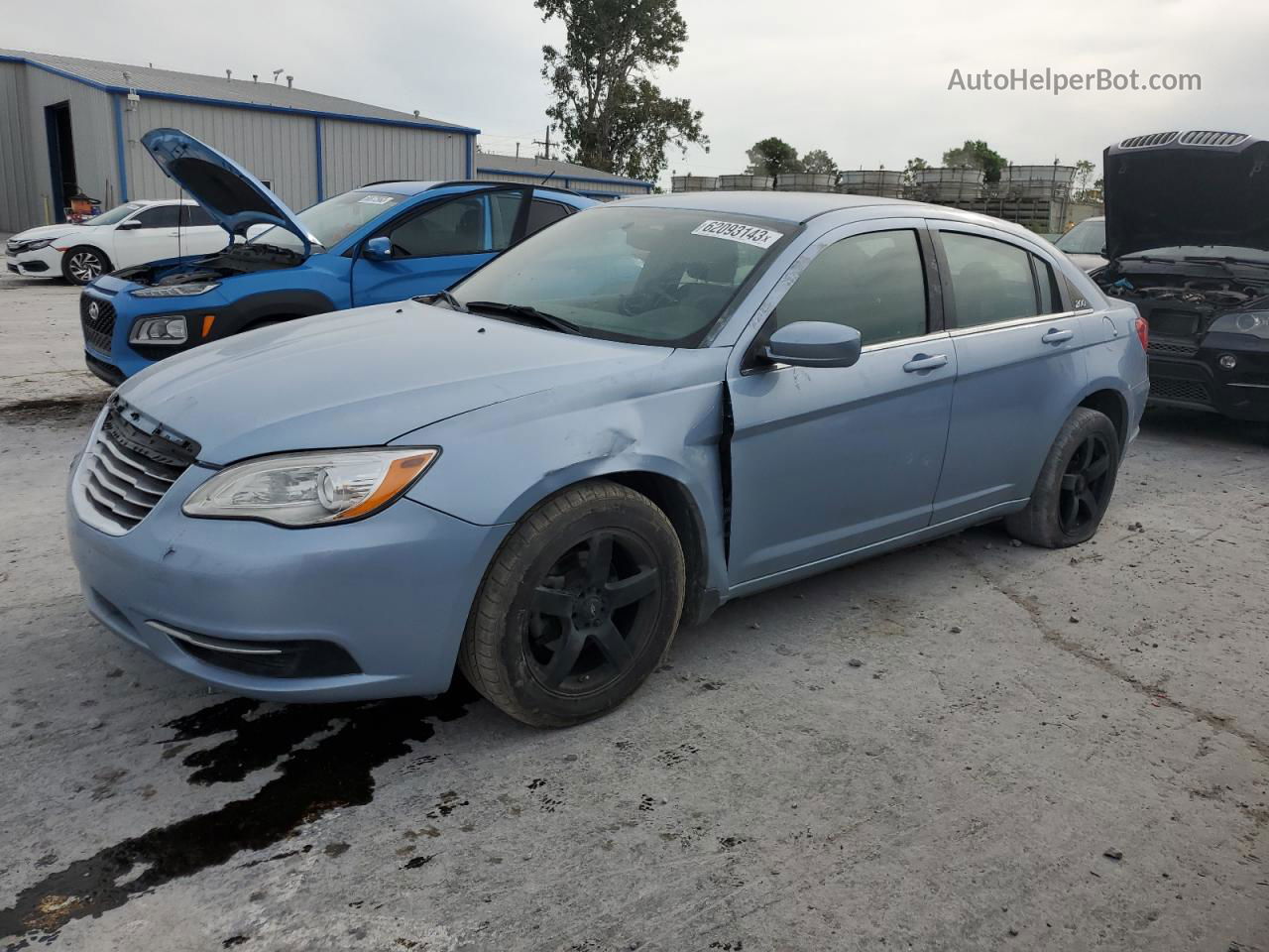 2014 Chrysler 200 Lx Blue vin: 1C3CCBAG1EN101493