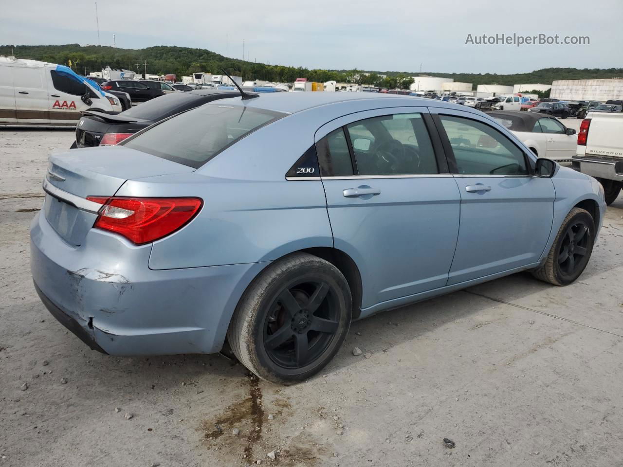 2014 Chrysler 200 Lx Blue vin: 1C3CCBAG1EN101493