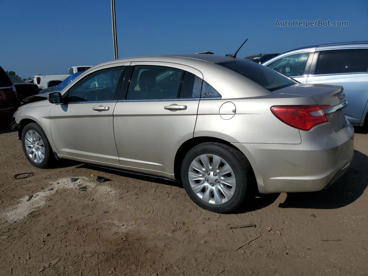 2014 Chrysler 200 Lx Silver vin: 1C3CCBAG1EN178493