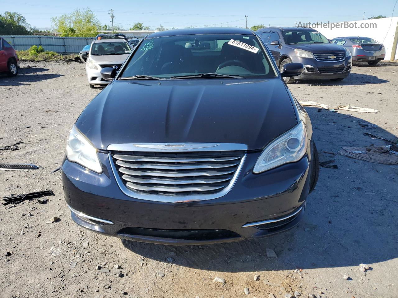 2014 Chrysler 200 Lx Синий vin: 1C3CCBAG2EN152310