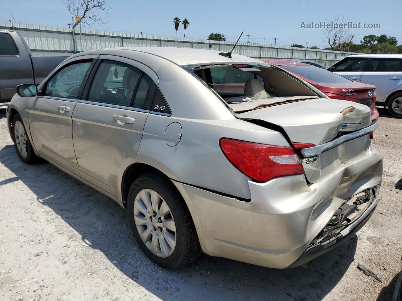 2014 Chrysler 200 Lx Tan vin: 1C3CCBAG3EN164868