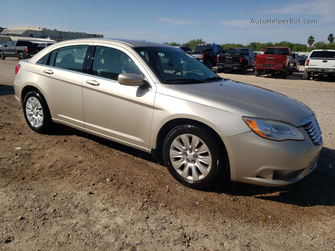 2014 Chrysler 200 Lx Gold vin: 1C3CCBAG3EN164868