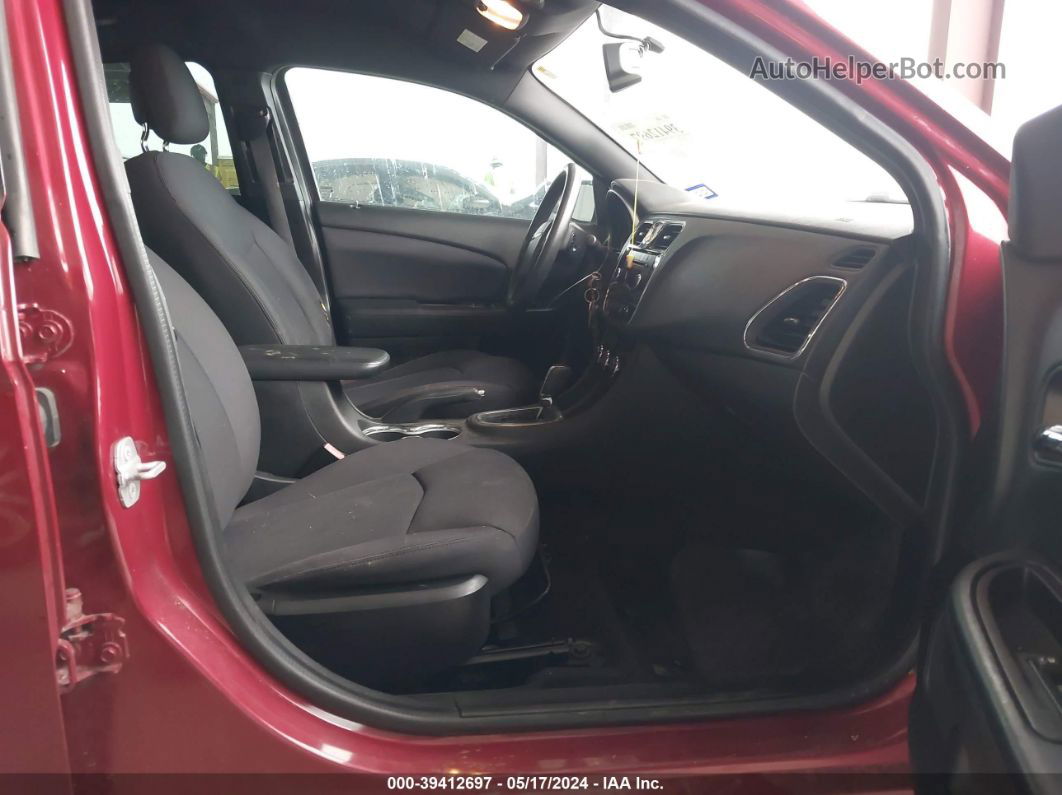 2014 Chrysler 200 Lx Red vin: 1C3CCBAG5EN171191