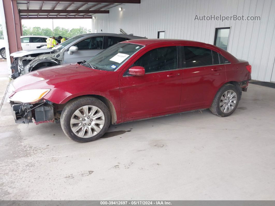 2014 Chrysler 200 Lx Red vin: 1C3CCBAG5EN171191