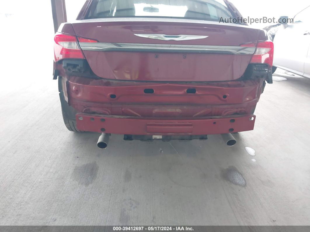 2014 Chrysler 200 Lx Red vin: 1C3CCBAG5EN171191