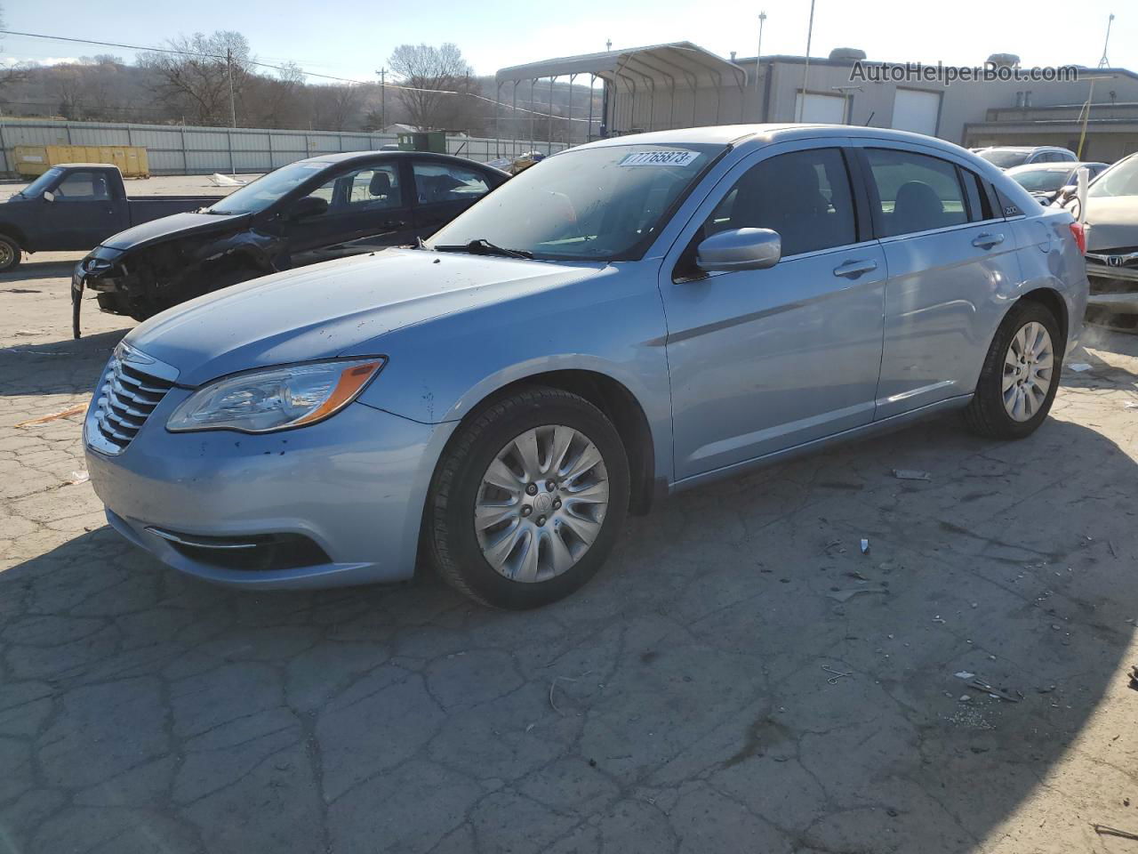 2014 Chrysler 200 Lx Blue vin: 1C3CCBAG5EN178559