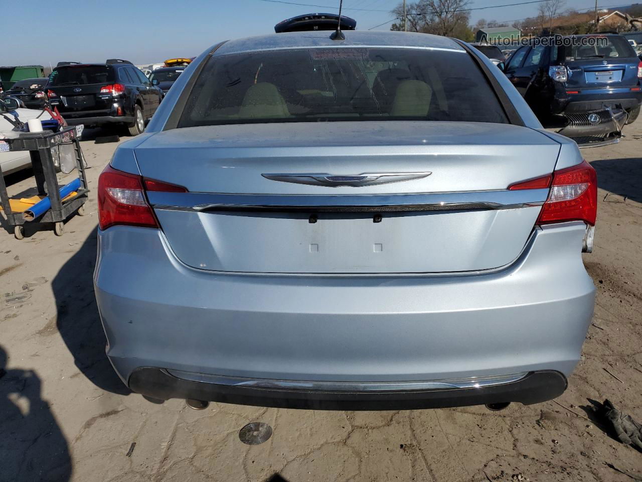 2014 Chrysler 200 Lx Blue vin: 1C3CCBAG5EN178559