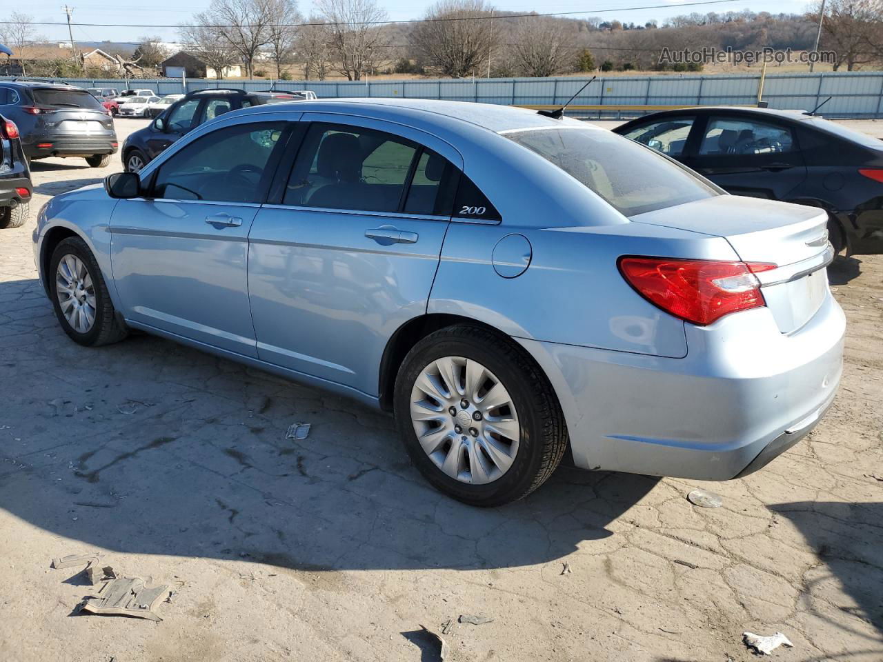 2014 Chrysler 200 Lx Blue vin: 1C3CCBAG5EN178559