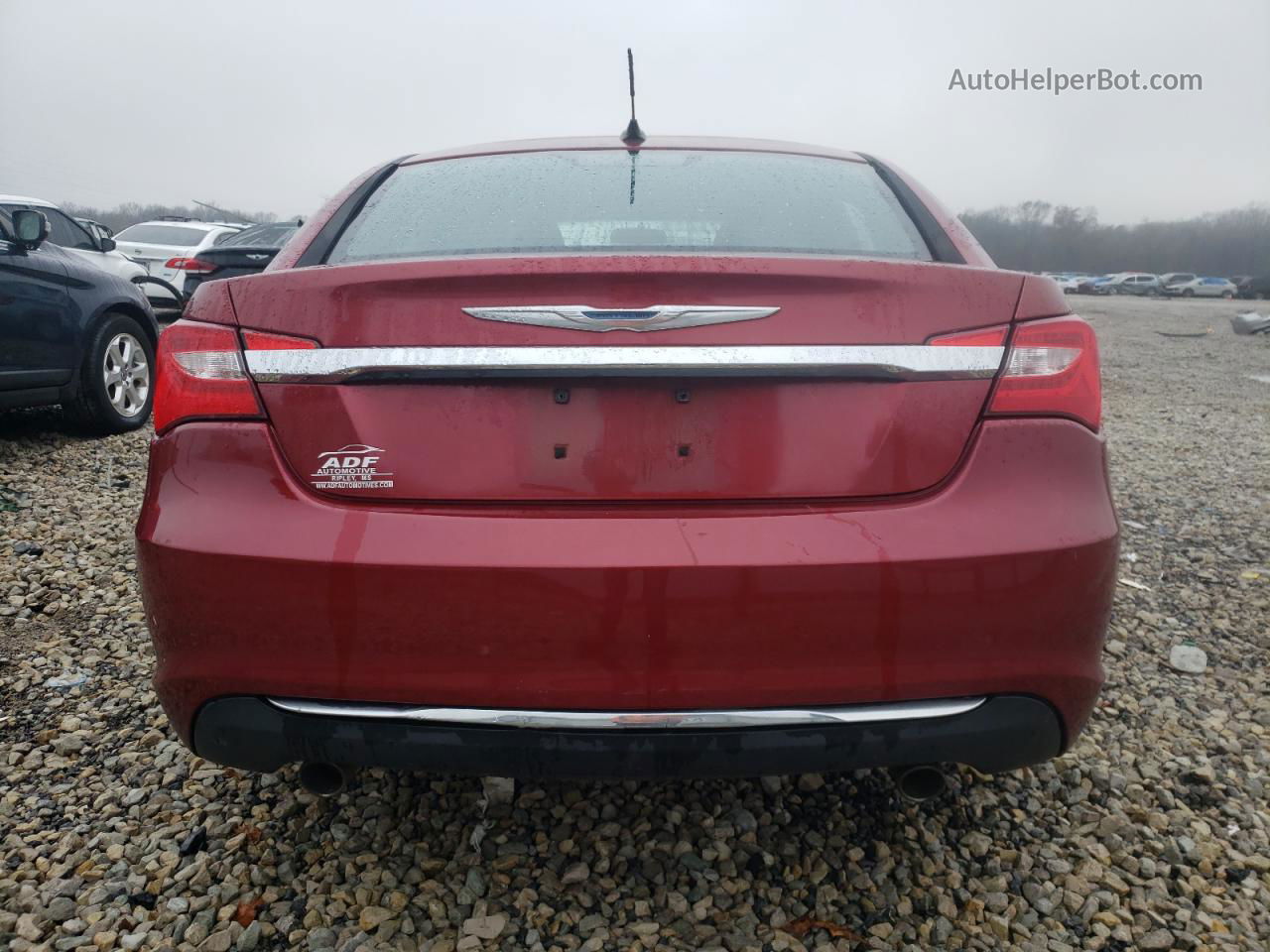 2014 Chrysler 200 Lx Crimson vin: 1C3CCBAG6EN164041