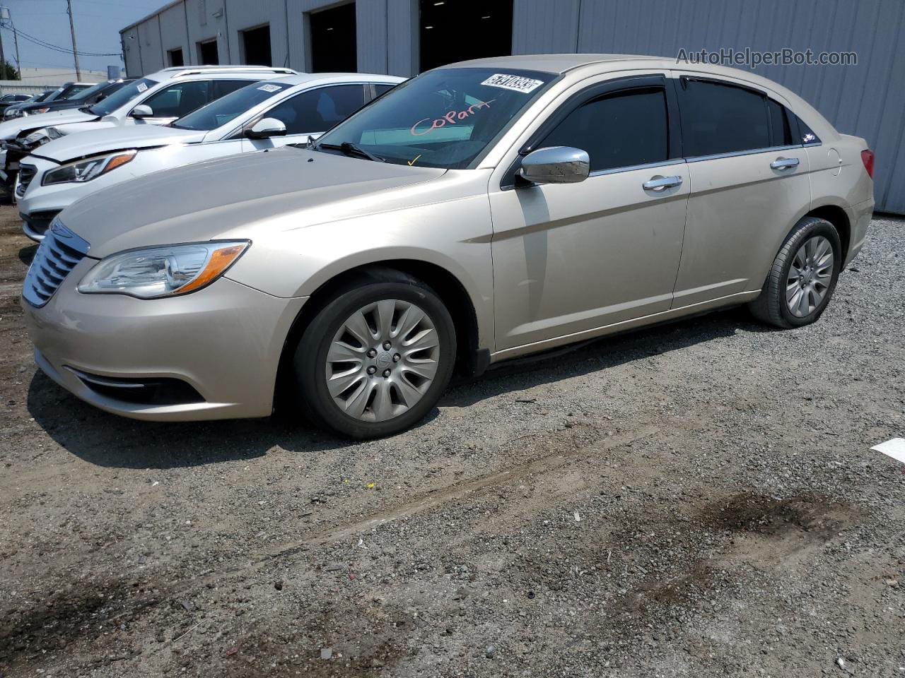 2014 Chrysler 200 Lx Золотой vin: 1C3CCBAG7EN101417