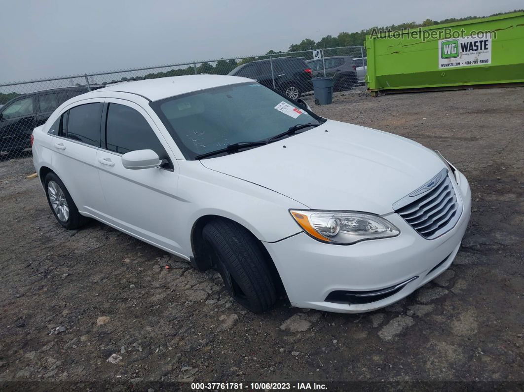 2014 Chrysler 200 Lx White vin: 1C3CCBAG9EN101919