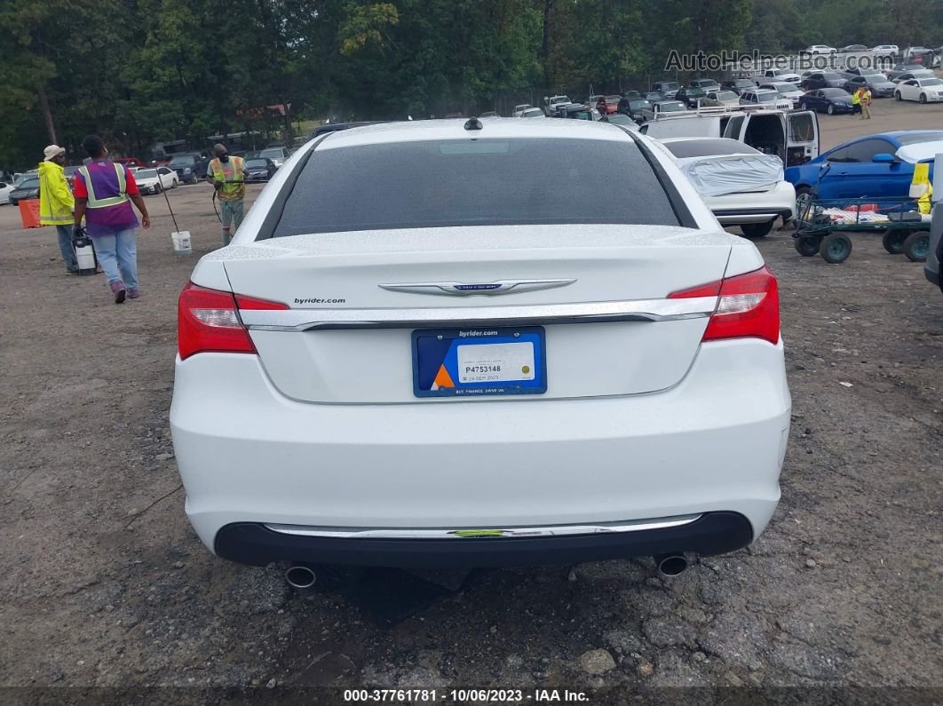 2014 Chrysler 200 Lx White vin: 1C3CCBAG9EN101919