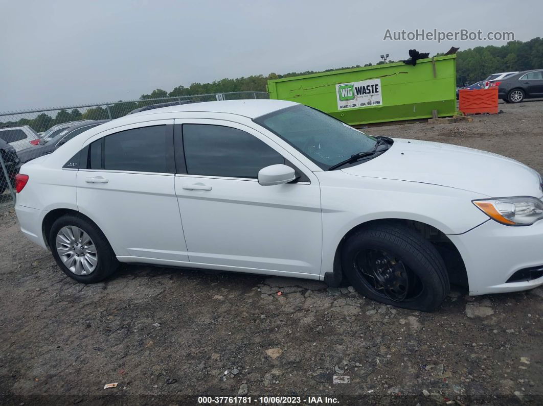 2014 Chrysler 200 Lx White vin: 1C3CCBAG9EN101919