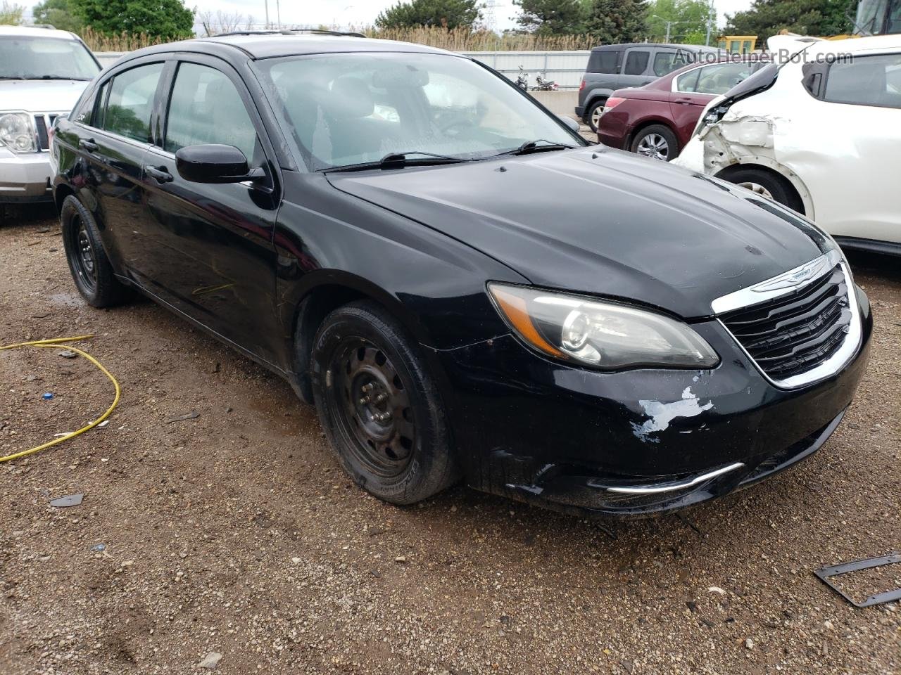 2014 Chrysler 200 Lx Black vin: 1C3CCBAG9EN163255