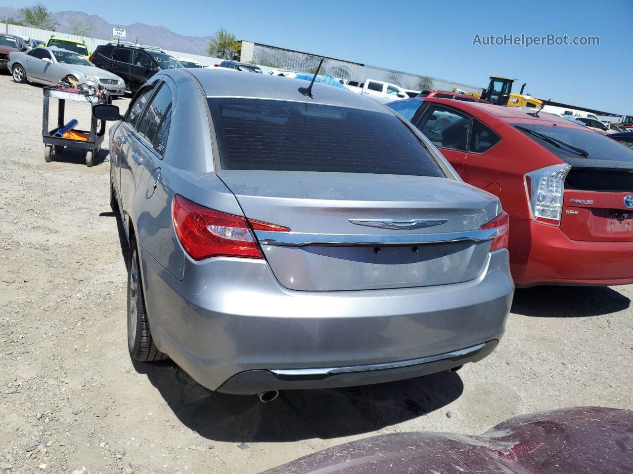 2014 Chrysler 200 Lx Silver vin: 1C3CCBAGXEN103582