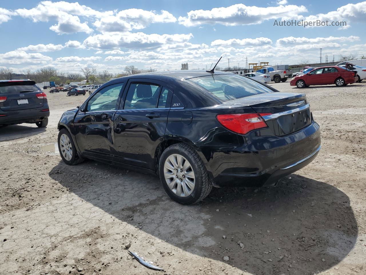 2014 Chrysler 200 Lx Black vin: 1C3CCBAGXEN164866