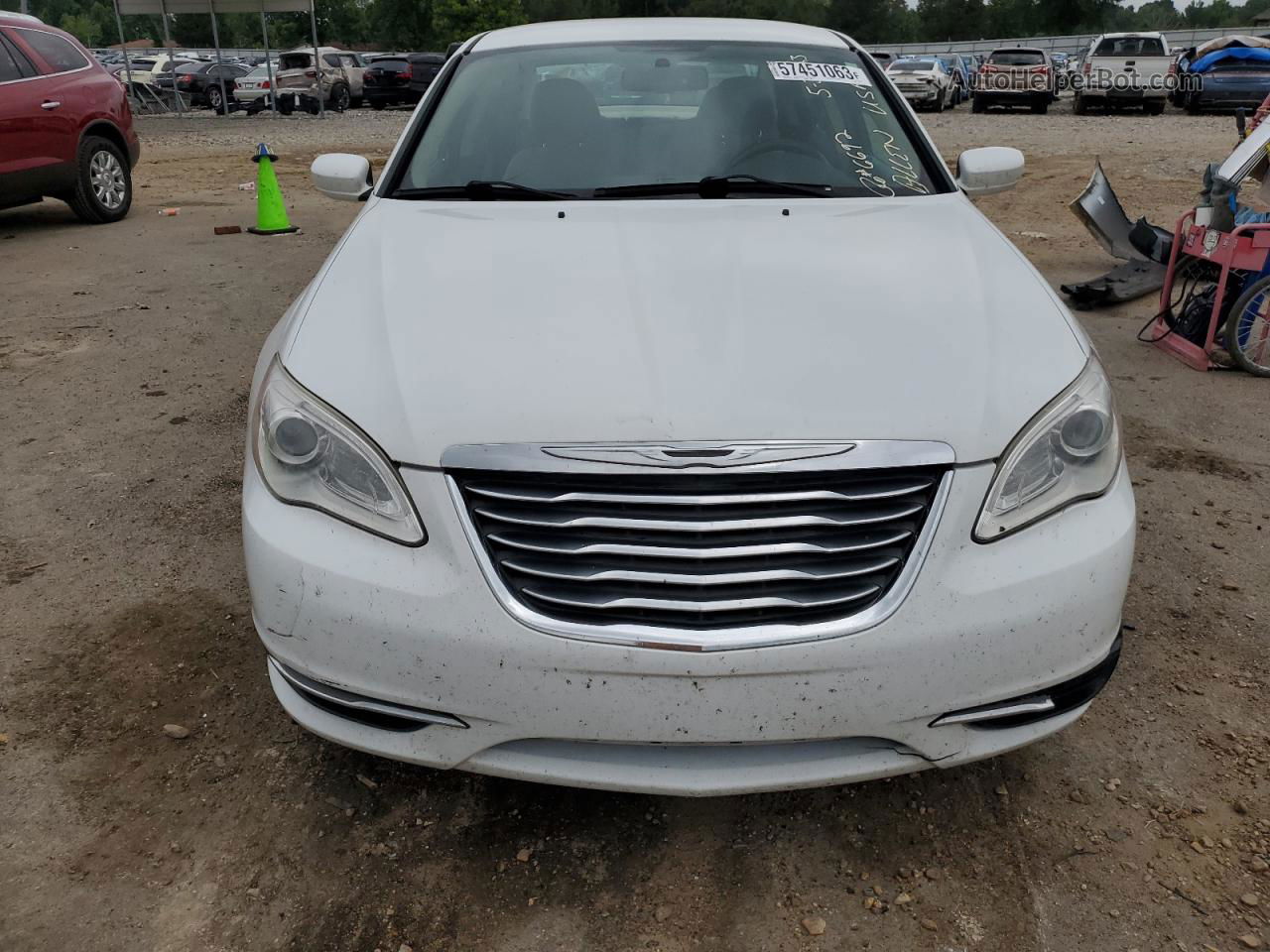 2014 Chrysler 200 Touring White vin: 1C3CCBBB0EN119874