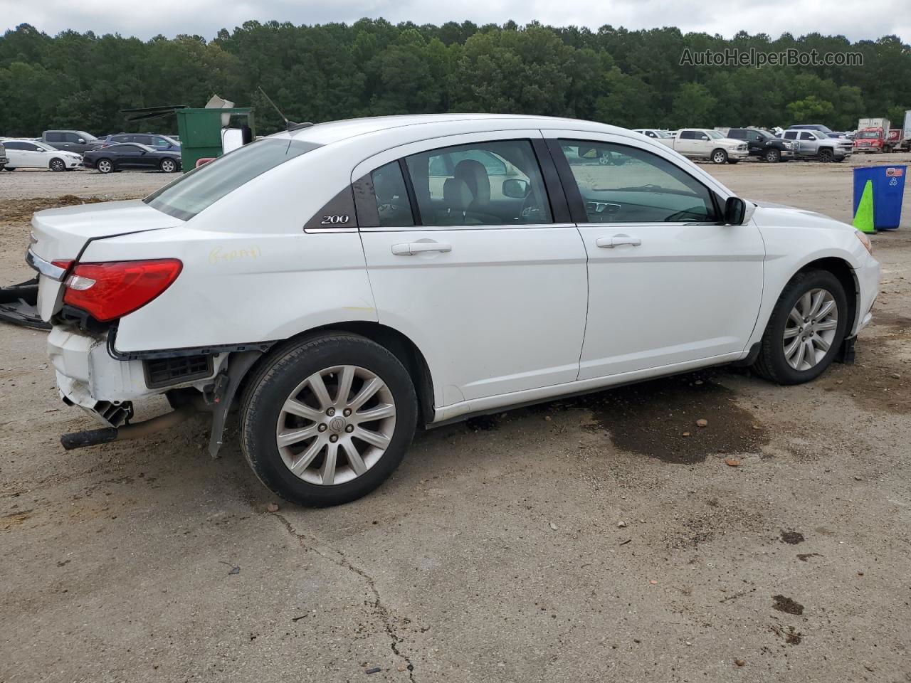 2014 Chrysler 200 Touring White vin: 1C3CCBBB0EN119874