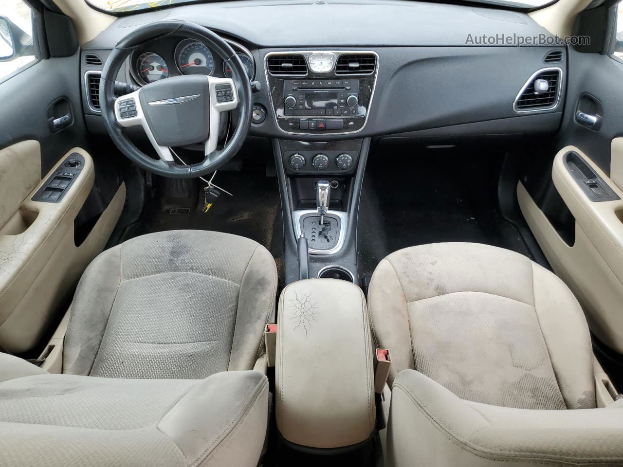 2014 Chrysler 200 Touring Белый vin: 1C3CCBBB0EN119874