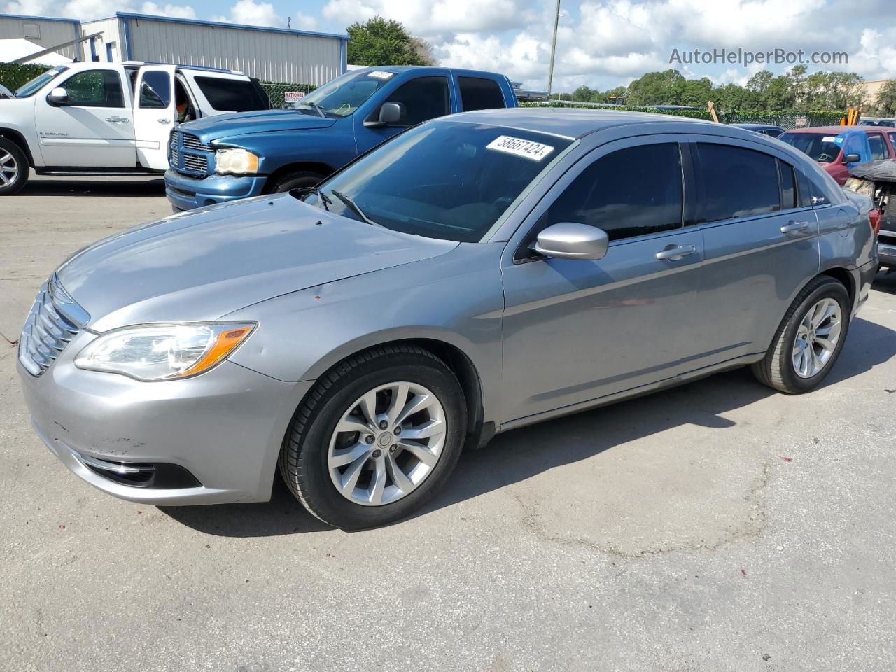 2014 Chrysler 200 Touring Silver vin: 1C3CCBBB1EN118006