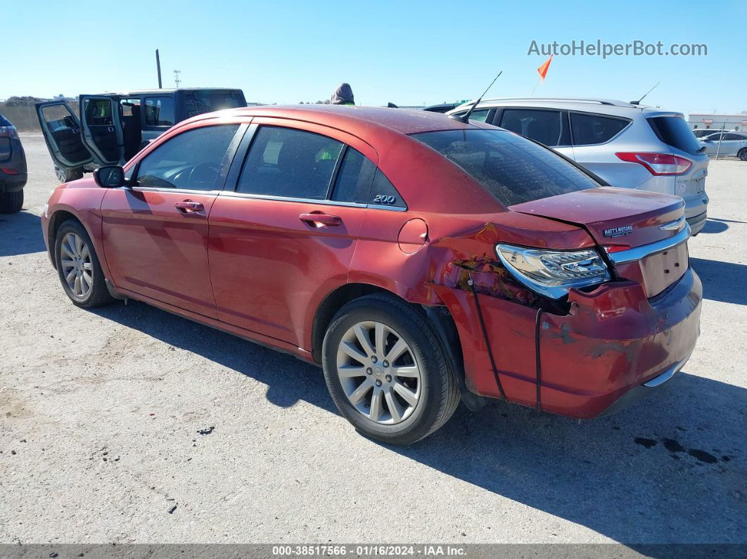 2014 Chrysler 200 Touring Maroon vin: 1C3CCBBB2EN171667