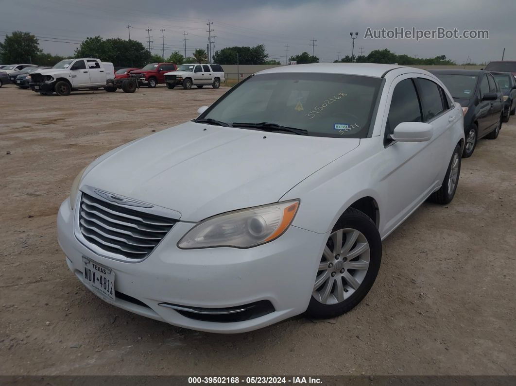 2014 Chrysler 200 Touring White vin: 1C3CCBBB2EN186265