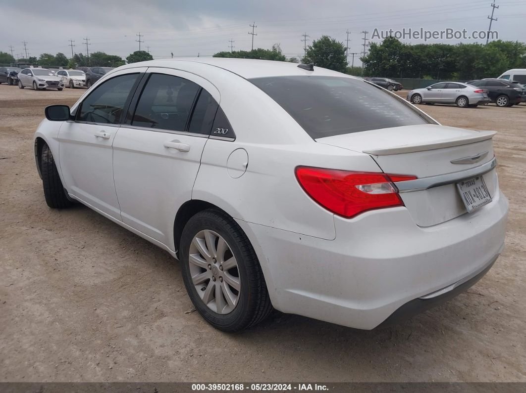 2014 Chrysler 200 Touring White vin: 1C3CCBBB2EN186265