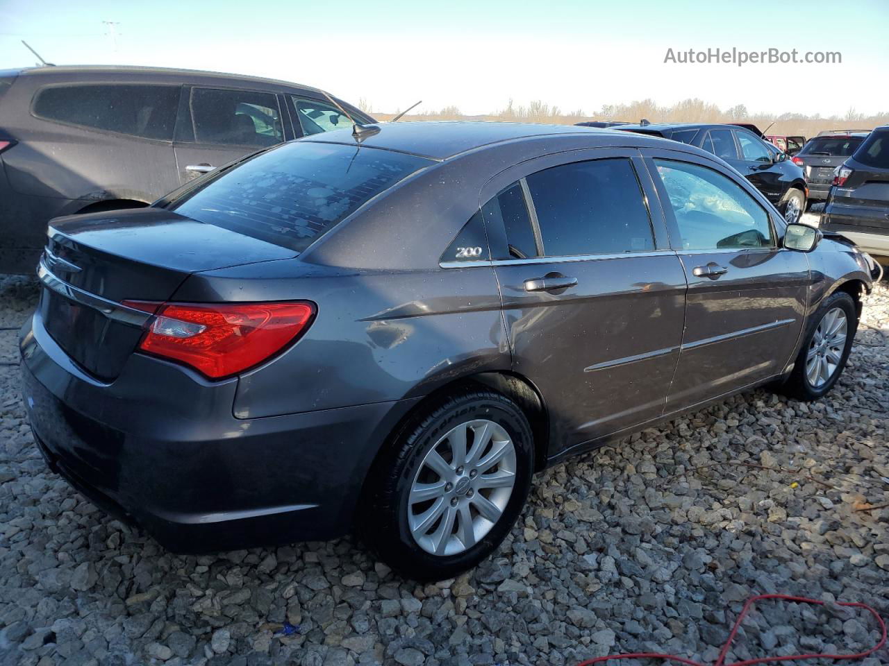 2014 Chrysler 200 Touring Gray vin: 1C3CCBBB2EN237103