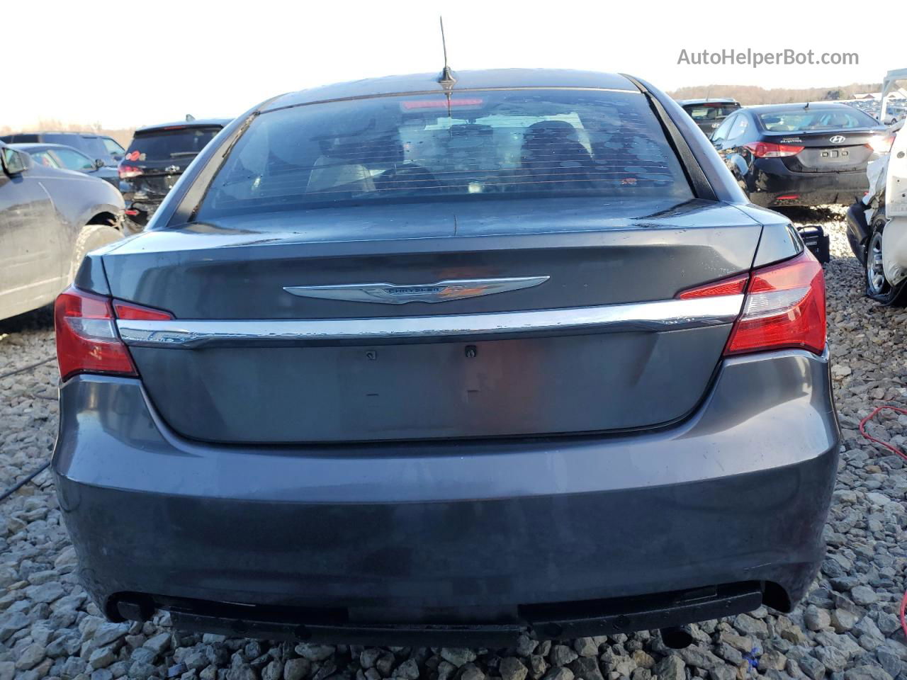 2014 Chrysler 200 Touring Gray vin: 1C3CCBBB2EN237103