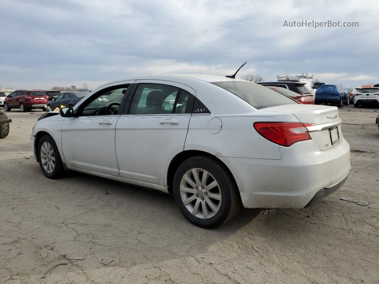 2014 Chrysler 200 Touring White vin: 1C3CCBBB3EN150570