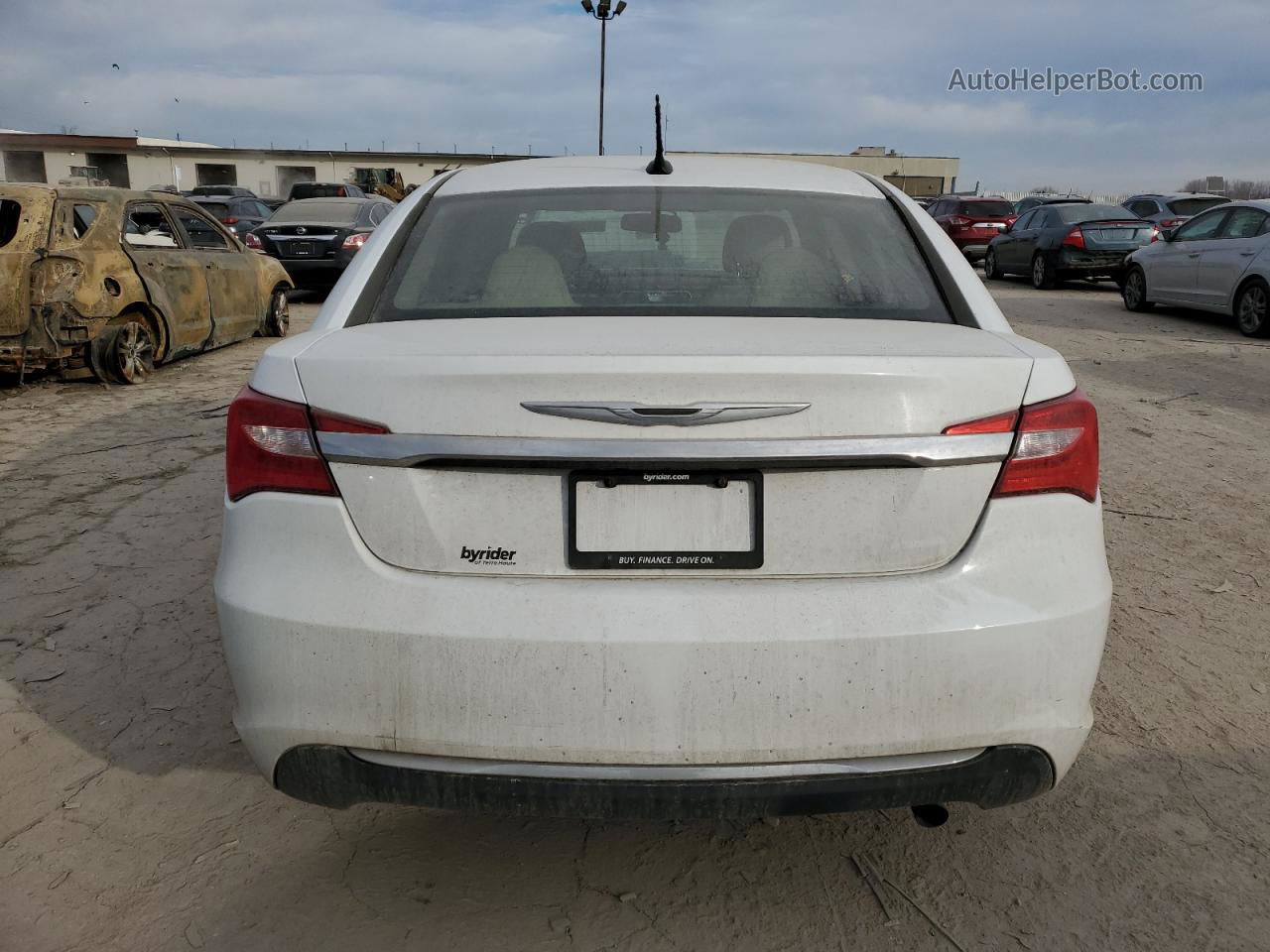 2014 Chrysler 200 Touring White vin: 1C3CCBBB3EN150570