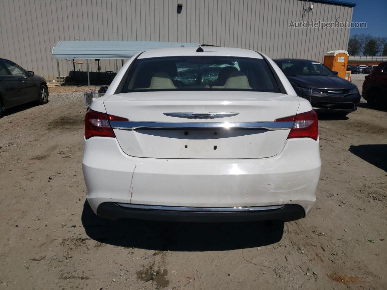 2014 Chrysler 200 Touring White vin: 1C3CCBBB3EN158880