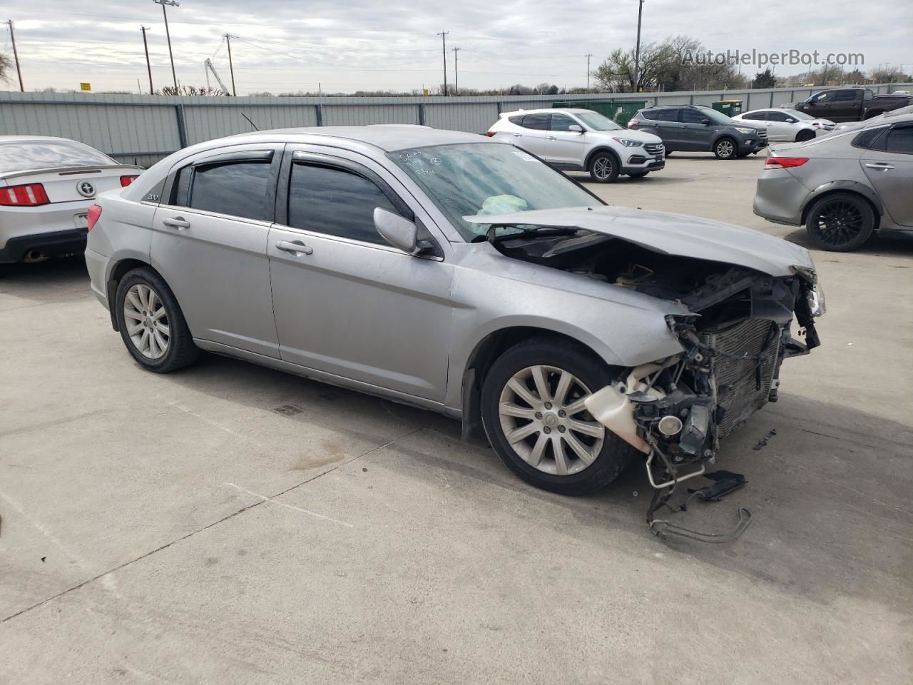 2014 Chrysler 200 Touring Silver vin: 1C3CCBBB4EN178748