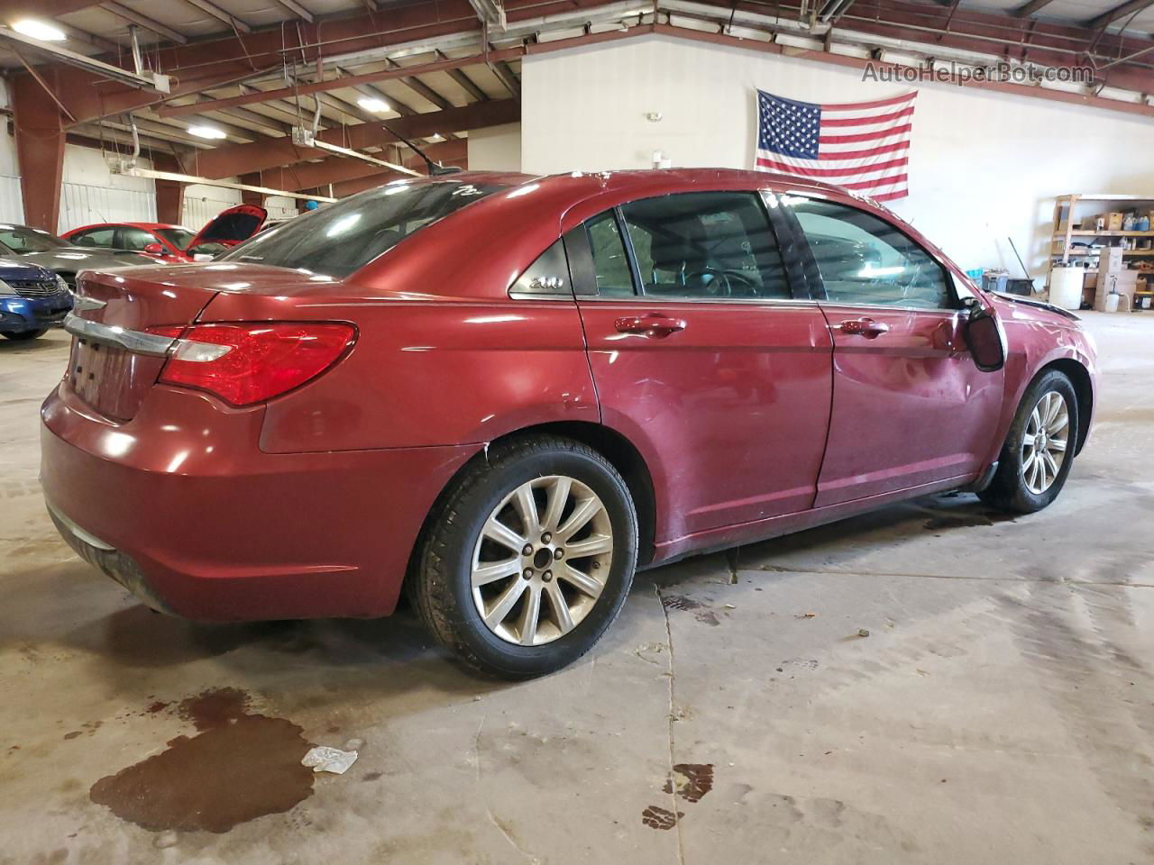 2014 Chrysler 200 Touring Burgundy vin: 1C3CCBBB5EN119014