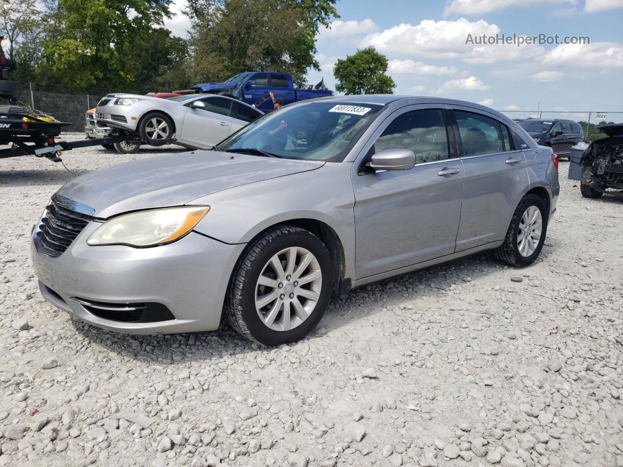 2014 Chrysler 200 Touring Silver vin: 1C3CCBBB5EN185823