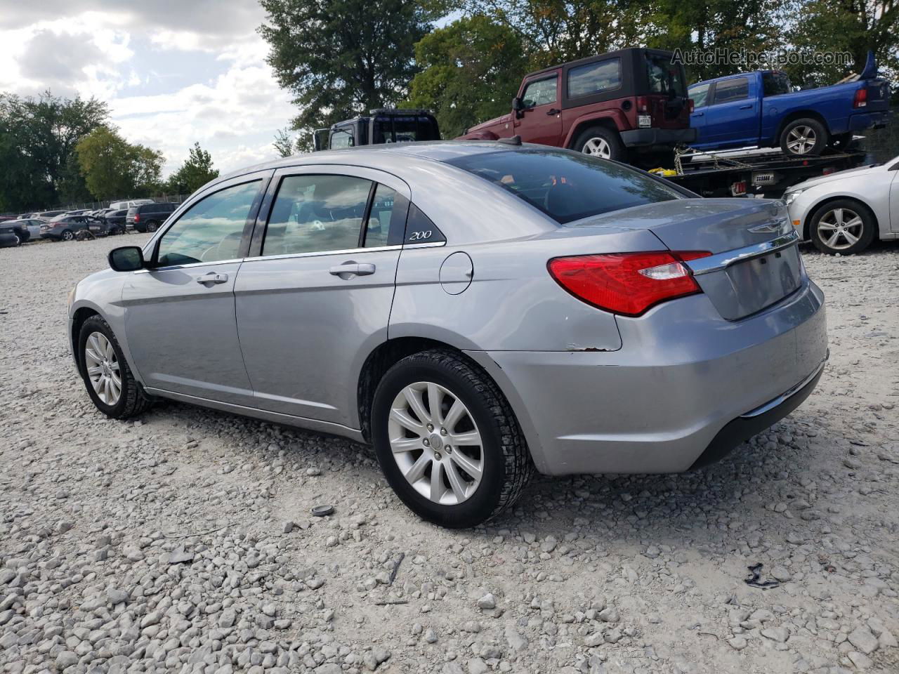 2014 Chrysler 200 Touring Silver vin: 1C3CCBBB5EN185823