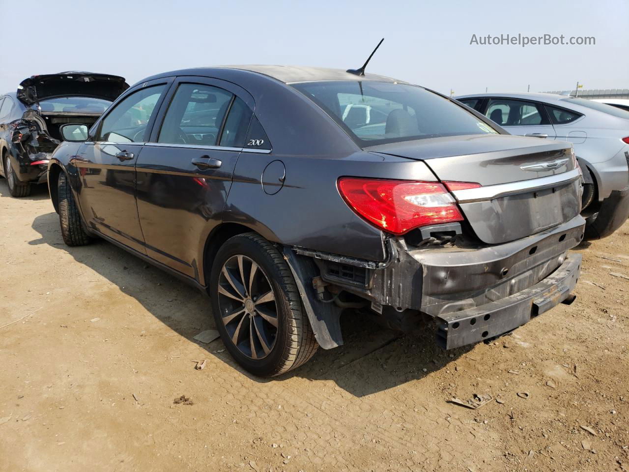 2014 Chrysler 200 Touring Gray vin: 1C3CCBBB5EN186244