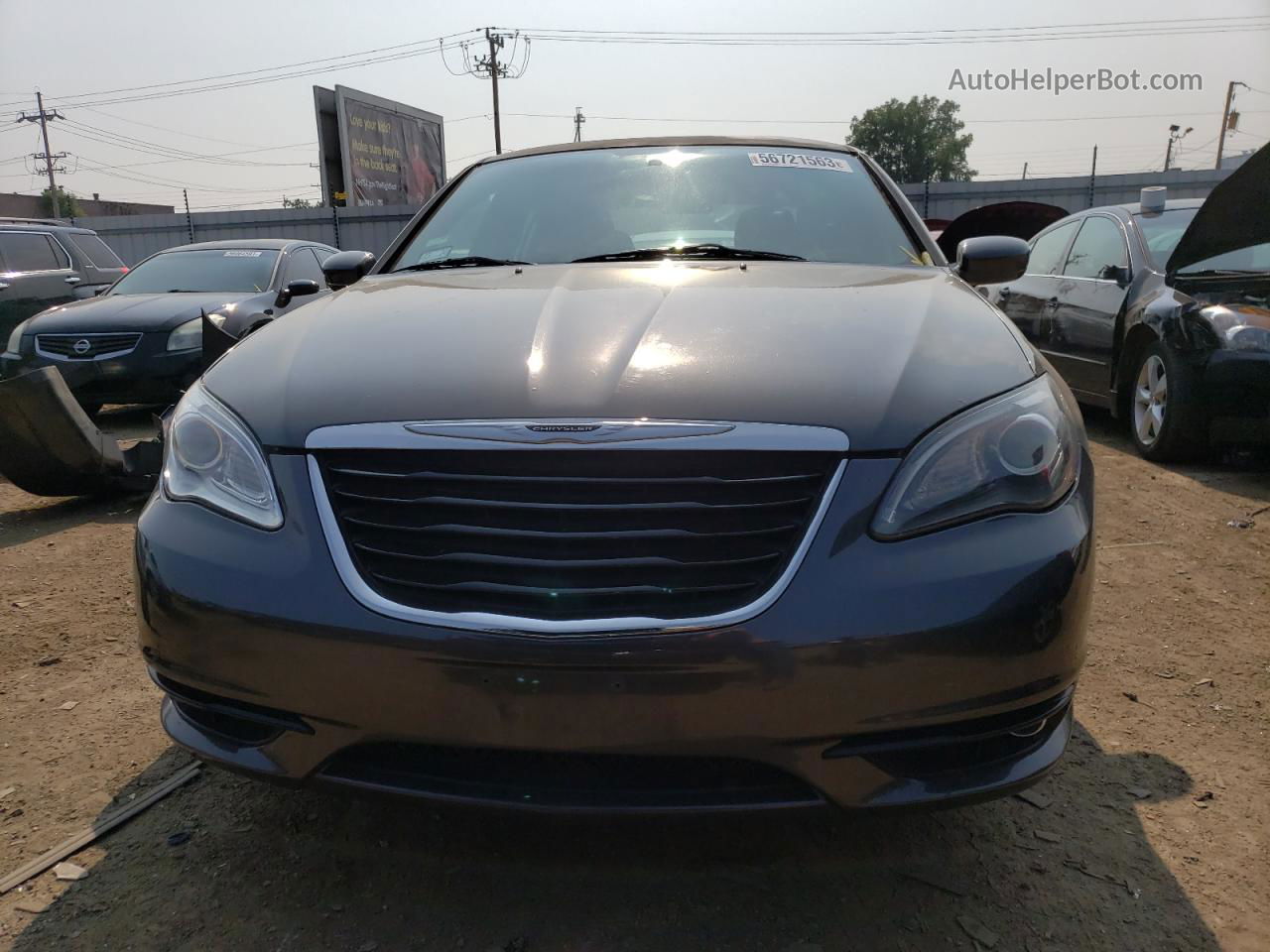 2014 Chrysler 200 Touring Gray vin: 1C3CCBBB5EN186244