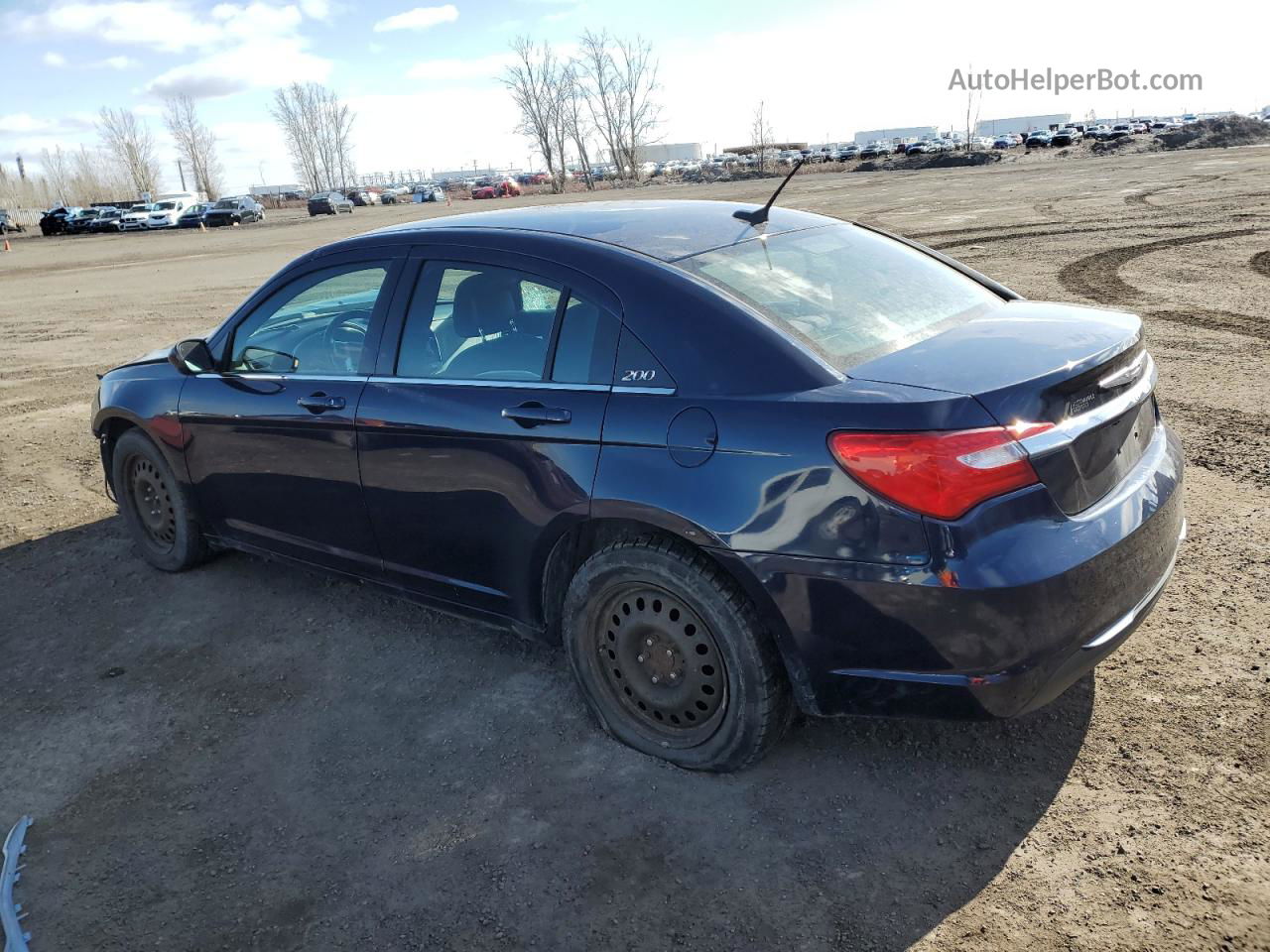 2014 Chrysler 200 Touring Синий vin: 1C3CCBBB6EN100987