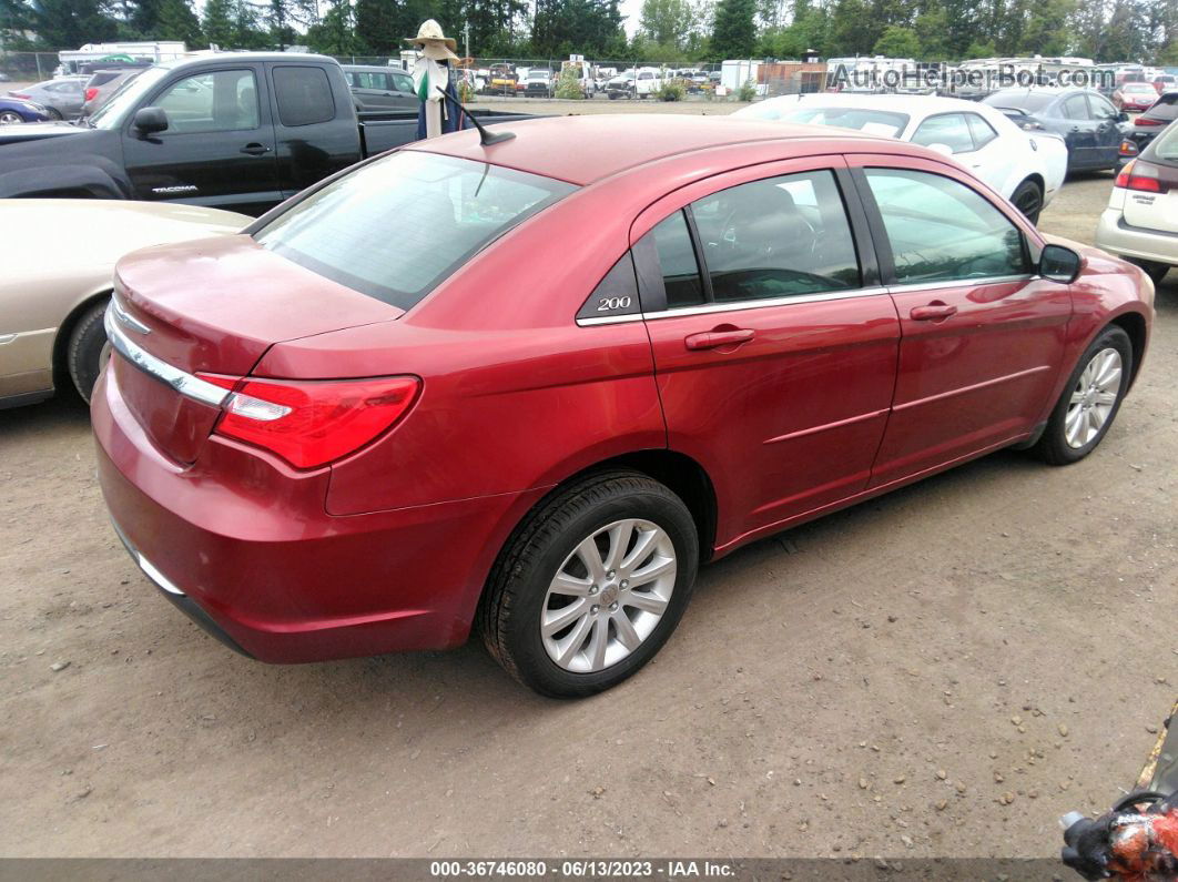 2014 Chrysler 200 Touring Red vin: 1C3CCBBB6EN197138