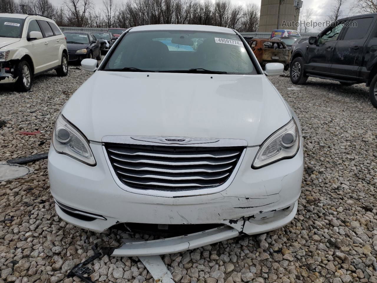 2014 Chrysler 200 Touring White vin: 1C3CCBBB7EN152709