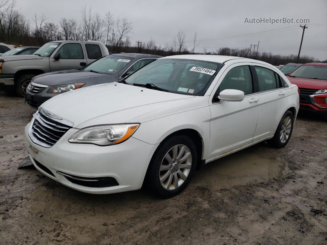 2014 Chrysler 200 Touring White vin: 1C3CCBBB7EN183359