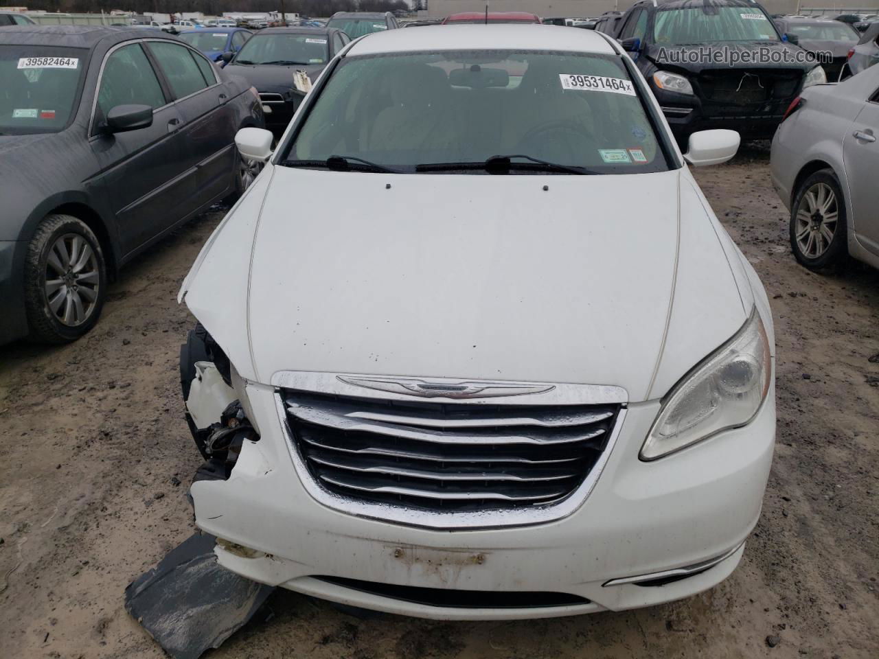 2014 Chrysler 200 Touring White vin: 1C3CCBBB7EN183359